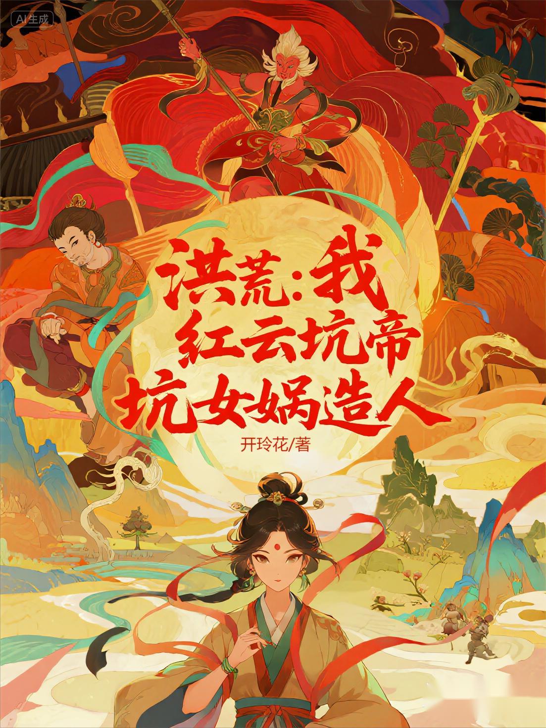洪荒我红云抢先立佛教蜉蝣梦千秋